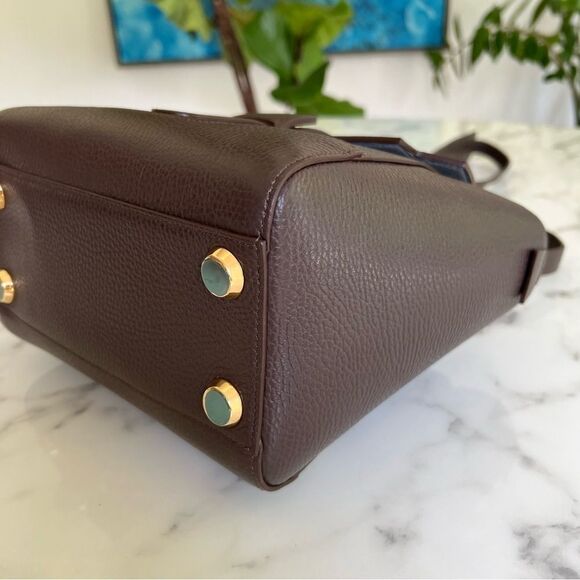 Senreve Mini Maestra Backpack Crossbody Bag Chocolate Brown Dolce Leather main image 11
